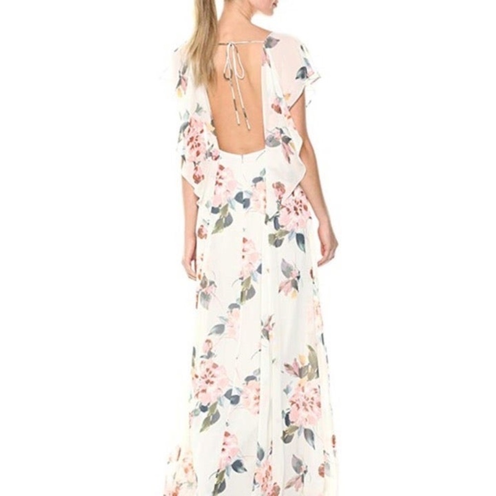 Jenny Yoo Floral Bridesmaids Dress | like new condition